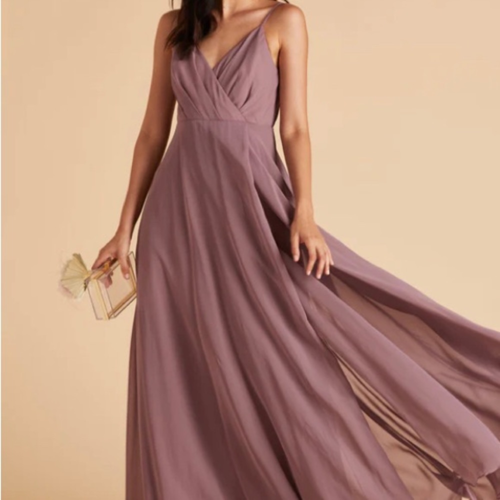 Dark Mauve Kaia Birdy Grey Bridesmaid Dress